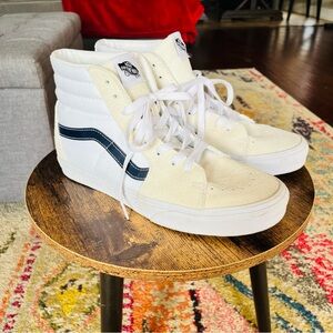 Vans High-Top Sneakers - Classic White and Cream